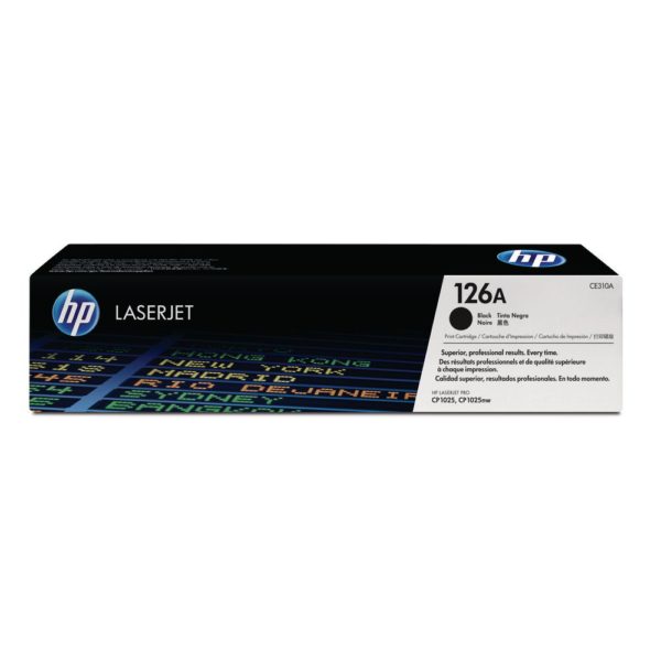 Genuine HP CE310A Black Toner Cartridge 126A