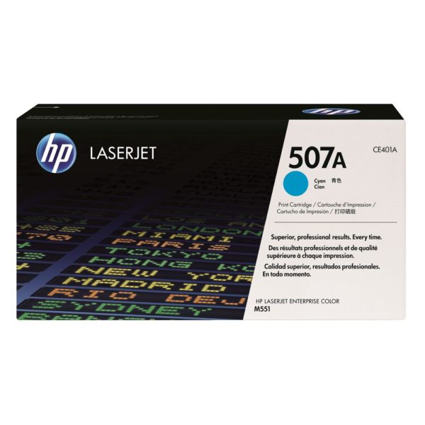 Genuine HP CE401A Cyan Toner Cartridge 507A