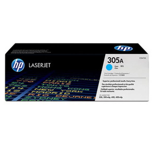 Genuine HP CE411A Cyan Toner Cartridge 305A