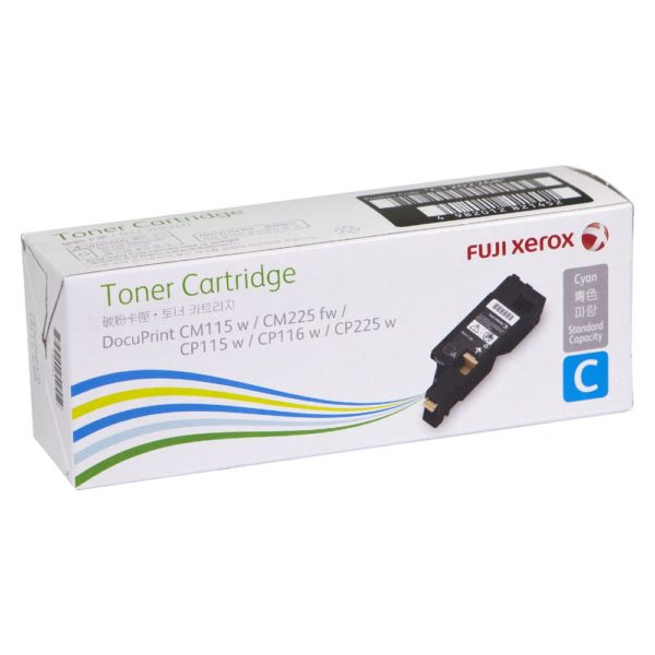 Genuine Fuji Xerox DocuPrint CP115W CP116W CP225W CM115W CM225FW Cyan Toner Cartridge Standard Yield CT202268